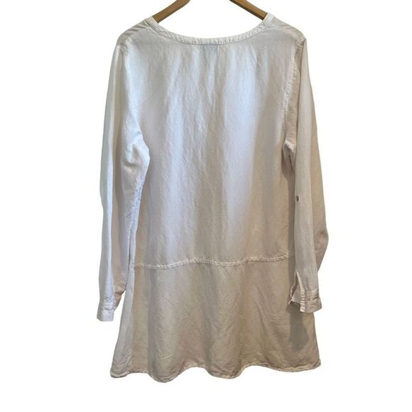 J. Jill XL Linen Blend Popover Tunic Lagenlook Coastal Grandma - Picture 3 of 9